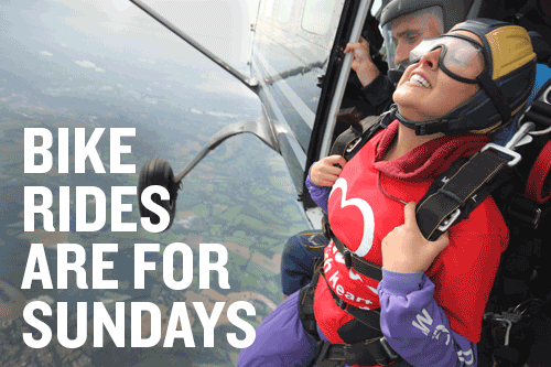 british heart foundation charity skydiving